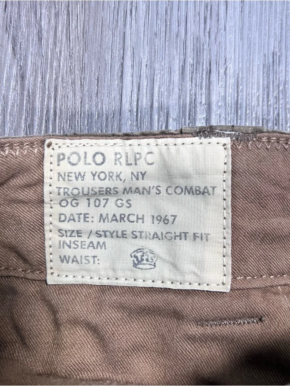 Polo Ralph Lauren Cargo Pants Mens Straight Fit Combat OG-107 GS Military 32x30 - Picture 4 of 11